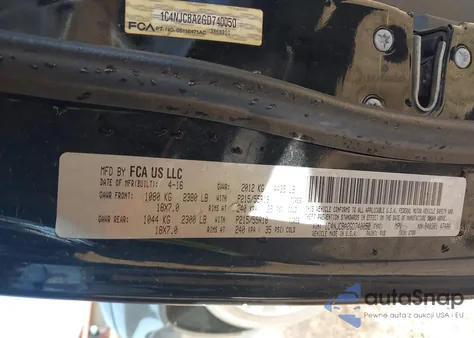 2016 Jeep Compass Sport Se из США, поврежденный, VIN 1C4NJCBA2GD740050